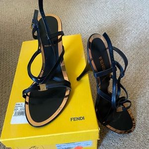 Black Fendi heels